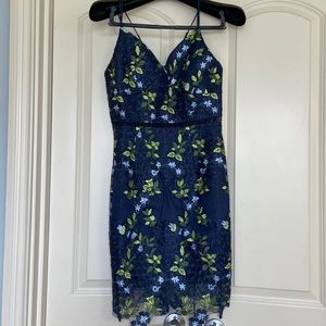Minuet size M navy floral dress